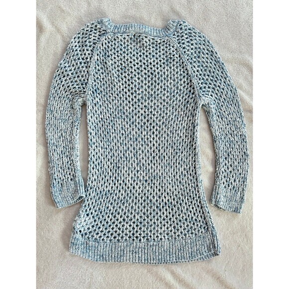 Gap Chunky open knit sweater size M Sky Blue - Picture 7 of 7